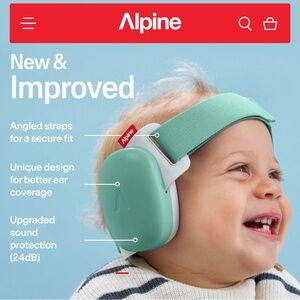 Alpine Kids Ear Protection Headphones - Green